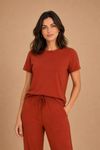 BABY-LOOK STELLA MARIS TERRACOTA